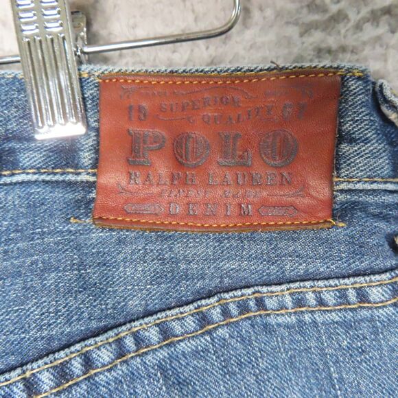Polo Ralph Lauren Jeans Mens 36x34 Blue Cortland 300 Straight Leg Denim Preppy - Picture 7 of 13